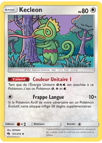 Kecleon #161/214 — Tonnerre Perdu