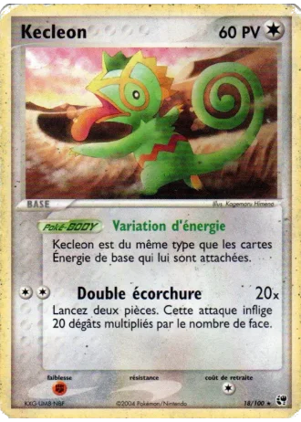 Kecleon #18/100 — EX Tempête de sable