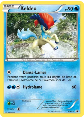Keldeo BW60 — Noir & Blanc Promos