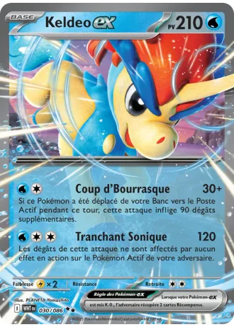 Keldeo ex #030 — Flamme Blanche