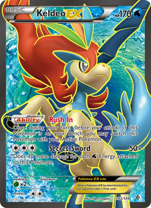 Keldeo EX #142 — Boundaries Crossed