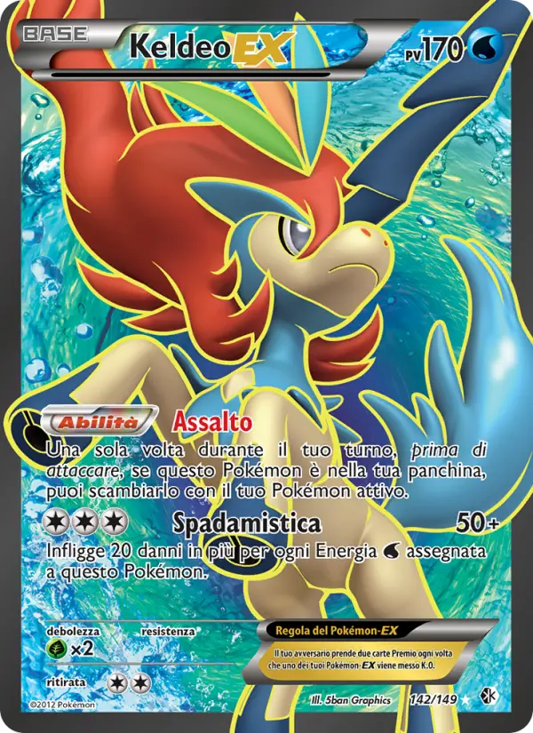 Keldeo EX #142 — Confini Varcati