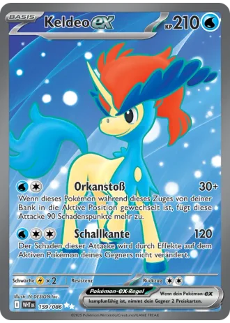 Keldeo ex #159/86 — Weiße Flammen