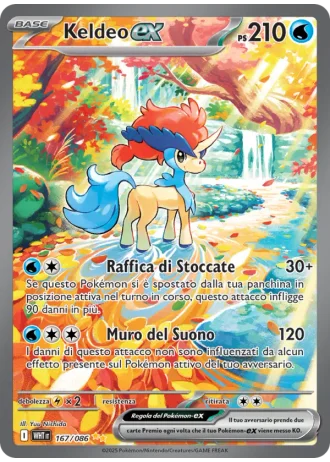 Keldeo ex #167 — Fuoco Bianco