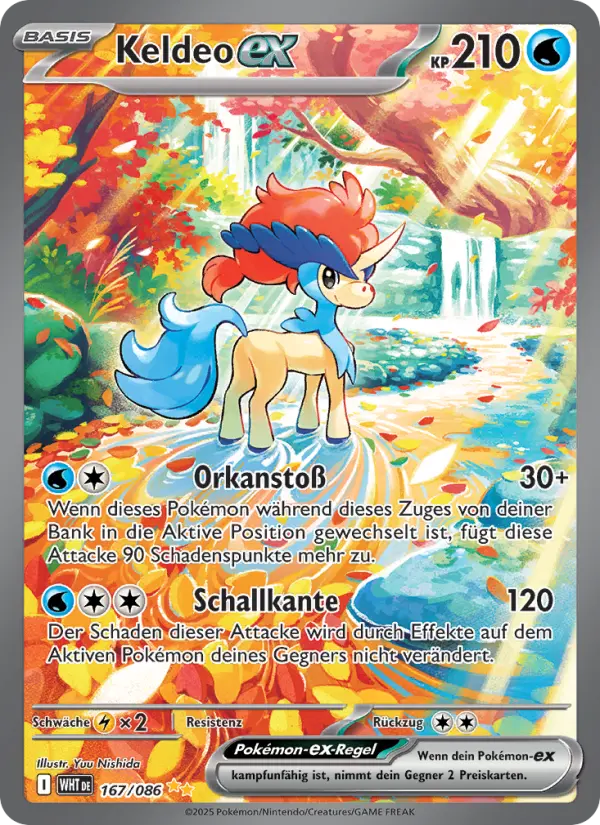 Keldeo ex #167 — Weiße Flammen