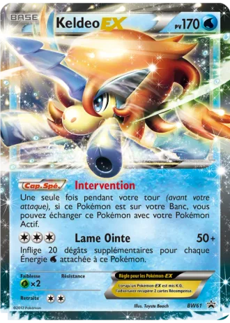 Keldeo ex BW61 — Noir & Blanc Promos
