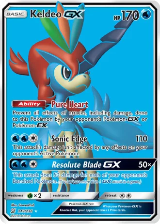 Keldeo GX #219/236 — Unified Minds