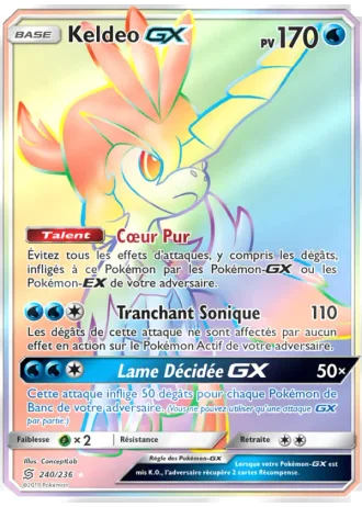 Keldeo GX #240 — Harmonie des Esprits