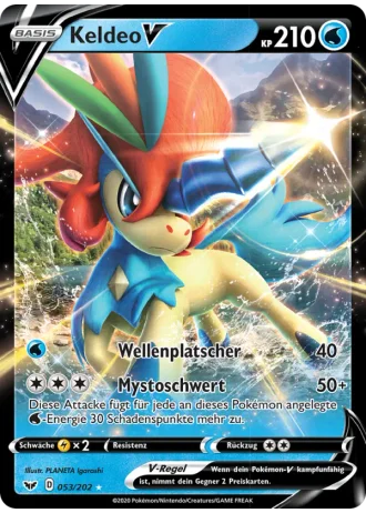 Keldeo V #53/202 — Schwert & Schild