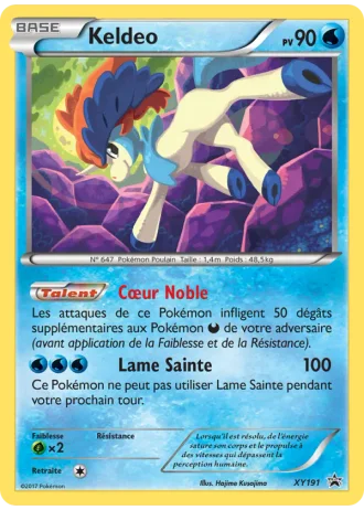Keldeo XY191 — XY Promos