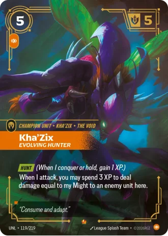 Kha'Zix, Evolving Hunter #119/219 — Unleashed