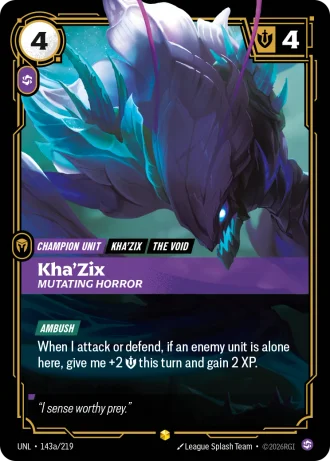 Kha'Zix, Mutating Horror #143a/219 — Unleashed