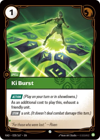 Ki Burst #028/167 — Radiance