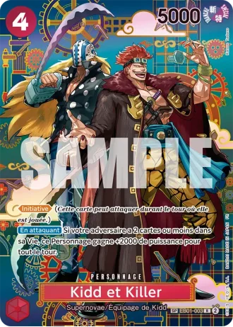 Kidd et Killer (EB01-003) (Alternative Art) — Les Sept de la Mer d'Azur (OP14-EB04)