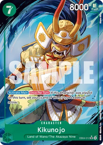 Kikunojo (EB04-012) (Alternative Art) — The Azure Sea's Seven (OP14-EB04)