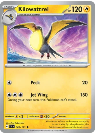Kilowattrel #082/193 — Paldea Evolved