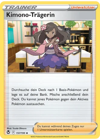 Kimono-Trägerin #157/195 — Silberne Sturmwinde