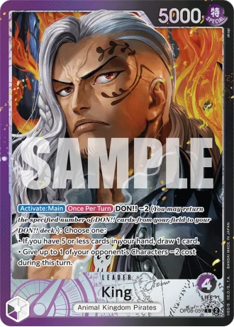 King (OP08-057) (Alternative Art) — Two Legends (OP08)
