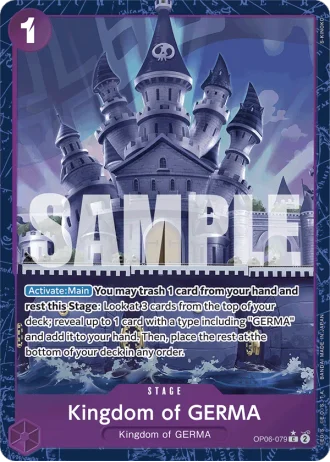 Kingdom of GERMA (OP06-079) (Alternative Art) — One Piece The Best (PRB01)