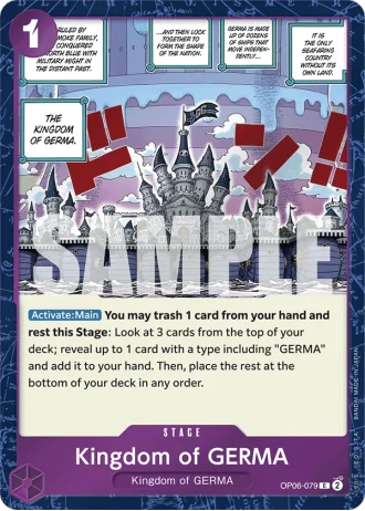 Kingdom of GERMA (OP06-079) (Jolly Roger Foil) — One Piece The Best (PRB01)