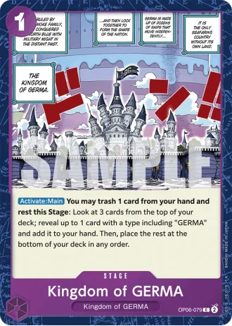 Kingdom of GERMA (OP06-079) (Reprint) — One Piece The Best (PRB01)