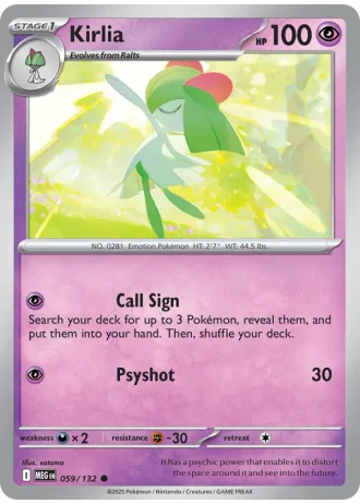 Kirlia #059/132 — Mega Evolution