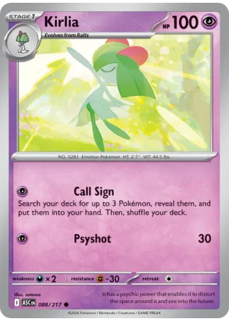 Kirlia #088 — Ascended Heroes