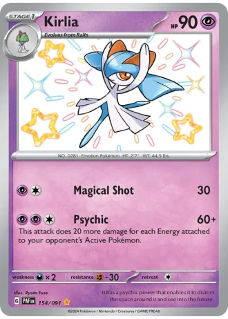 Kirlia #154/91 — Paldean Fates