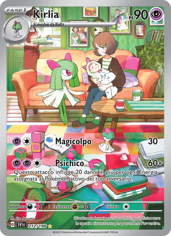 Kirlia #212 — Scarlatto e Violetto