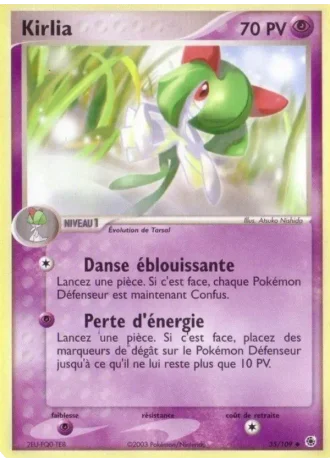 Kirlia #35/109 — EX Rubis & Saphir