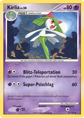 Kirlia #51/127 — Platin