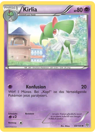 Kirlia #60/135 — Plasma-Sturm