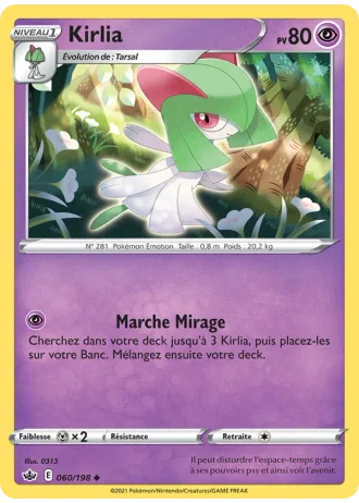 Kirlia #60/198 — Règne de Glace
