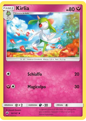 Kirlia #92/147 — Ombre Infuocate