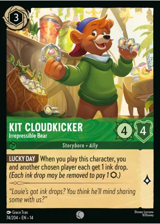 Kit Cloudkicker - Irrepressible Bear #74/257 — Hyperia City