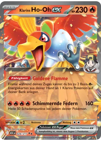 Klarins Ho-Oh ex #026/217 — Erhabene Helden