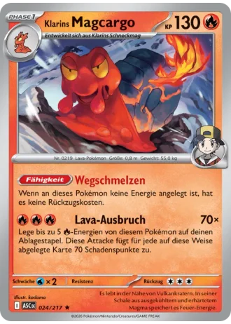 Klarins Magcargo #024/217 — Erhabene Helden