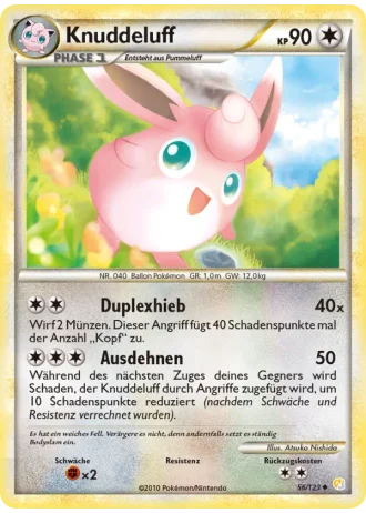 Knuddeluff #56/123 — HeartGold SoulSilver