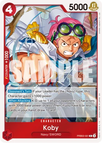 Koby (RB02-001) (Pirate Foil) — One Piece Card The Best Vol.2(PRB02)