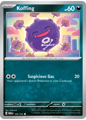 Koffing #109/165 — 151