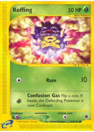 Koffing #114 — Expedition Base Set