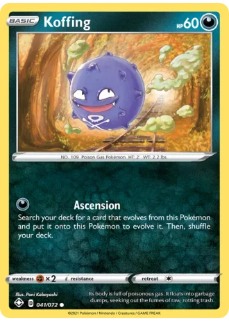 Koffing #41/72 — Shining Fates