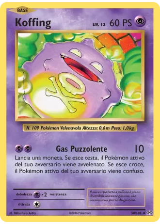 Koffing #50/108 — Evoluzioni