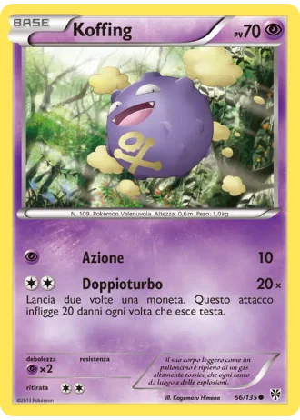 Koffing #56/135 — Uragano Plasma