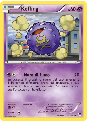Koffing #57/135 — Uragano Plasma