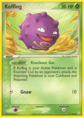 Koffing #61/109 — Team Rocket Returns