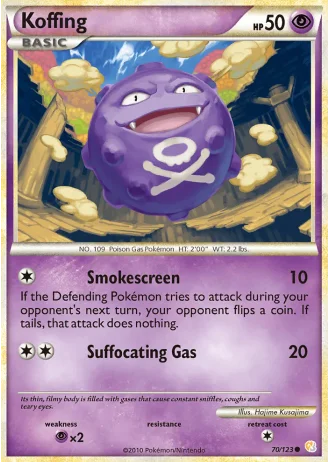 Koffing #70/123 — HeartGold SoulSilver