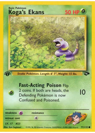 Koga's Ekans #77 — Gym Challenge