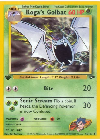Koga's Golbat #46 — Gym Challenge