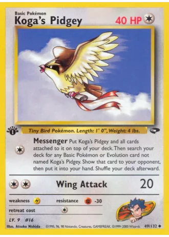 Koga's Pidgey #49 — Gym Challenge